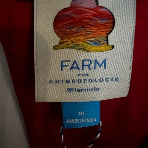 NWT Farm Rio for Anthropologie Blouse SZ XL *Sold Out* - Picture 5 of 7